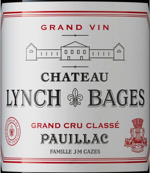 Chateau Lynch-Bages Pauillac 1998 AOC 0,75l — vinetiket, illustrativt billede