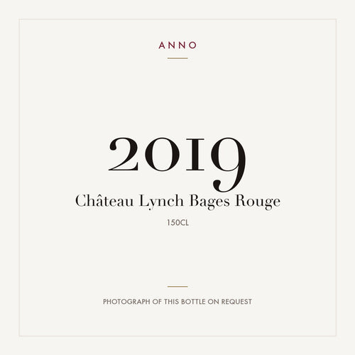 Chateau Lynch-Bages Pauillac 2019 AOC 1,5l — cartão de colheita ANNO; fotografia da garrafa real disponível a pedido