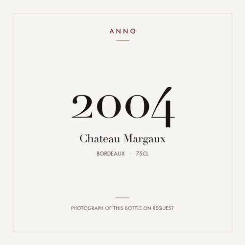 Chateau Margaux Margaux 2004 AOC 0,75l — ANNO-årgangskort; foto af den faktiske flaske på forespørgsel