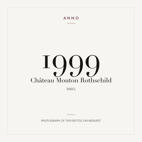 Chateau Mouton Rothschild Pauillac 1999 AOC 3l — ANNO vintage card; photograph of the actual bottle available on request