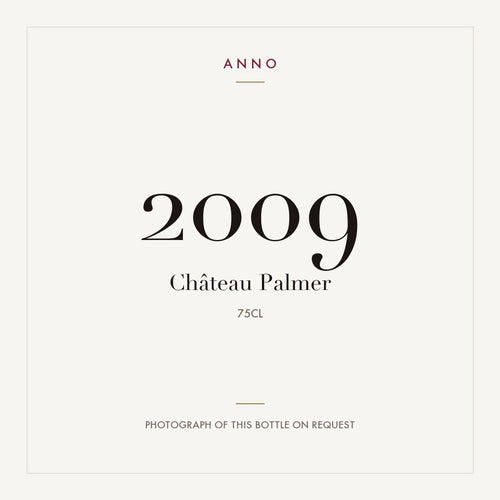 Chateau Palmer Margaux 2009 AOC 0,75l — ANNO vintage card; photograph of the actual bottle available on request