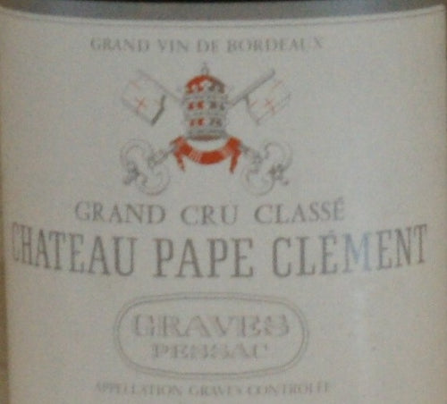 Chateau Pape Clement Graves AOC — wine label, illustrative image