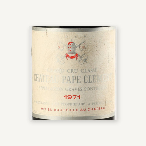 Chateau Pape Clement Graves 1971 AOC 0,75l — rótulo do vinho
