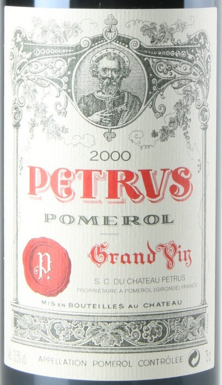 Petrus Pomerol 2000 AOC — etiqueta del vino