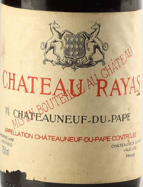 Chateau Rayas Chateauneuf-du-Pape 1988 AOC 0,75l — vinetiket