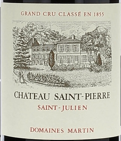 Chateau Saint-Pierre Saint-Julien AOC — wine label, illustrative image