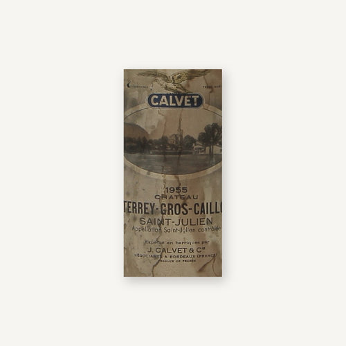 Chateau Terrey Gros Cailloux 1955 0,75l — etiqueta del vino