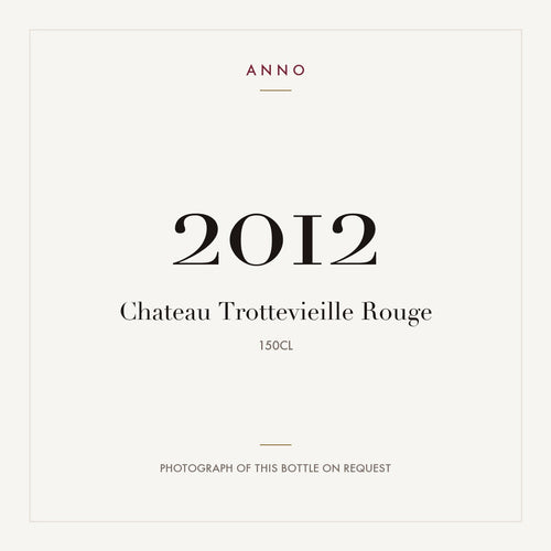 Chateau Trottevieille Saint-Emilion 2012 AOC 1,5l — ANNO-jaargangkaart; foto van de echte fles op aanvraag