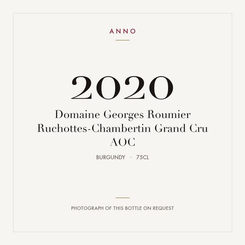 Domaine Georges Roumier Ruchottes-Chambertin Grand Cru 2020 AOC 0,75l, 勃根地 — ANNO 年份卡;實際酒瓶照片可應要求提供