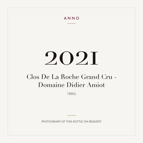 Domaine Didier Amiot Clos de la Roche Grand Cru 2021 AOC 1,5l — ANNO 年份卡;實際酒瓶照片可應要求提供