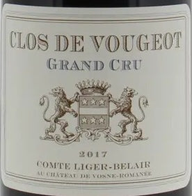 Domaine du Comte Liger-Belair Clos de Vougeot Grand Cru 2017 AOC — etichetta del vino
