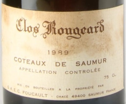 Clos Rougeard Coteaux de Saumur 1989 AOC 0,75l — wine label