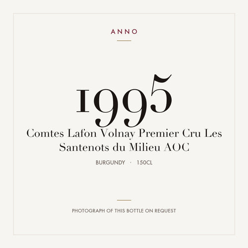 Comtes Lafon Volnay Premier Cru Les Santenots du Milieu 1995 AOC 1,5l — etichetta del vino