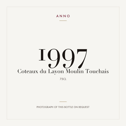 Moulin Touchais Coteaux du Layon 1997 AOC 0,75l — ANNO 年份卡;實際酒瓶照片可應要求提供