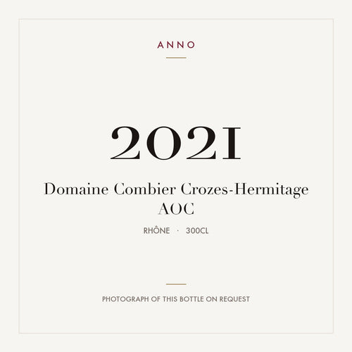 Domaine Combier Crozes-Hermitage 2021 AOC 3l from Rhône — ANNO vintage card; photograph of the actual bottle available on request