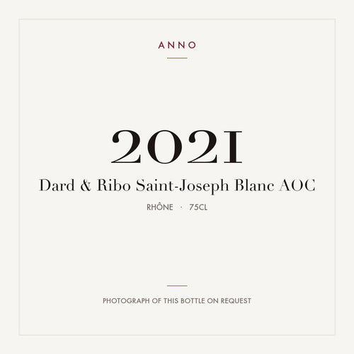 Dard & Ribo Saint-Joseph Blanc 2021 AOC 0,75l, Rhône — ANNO-Jahrgangskarte; Foto der tatsächlichen Flasche auf Anfrage