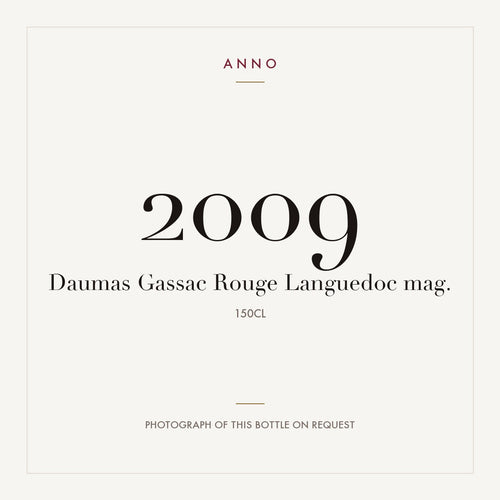 Mas de Daumas Gassac Languedoc Rouge 2009 AOC 1,5l — ANNO 年份卡;實際酒瓶照片可應要求提供