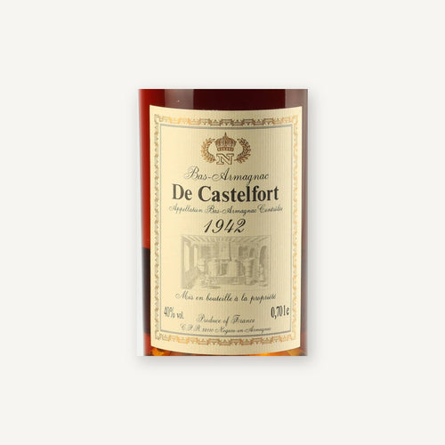 De Castelfort Bas-Armagnac 1942 0,75l — vinetiket