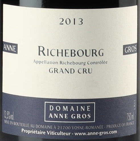 Domaine Anne Gros Richebourg 2013 0,75l — wine label