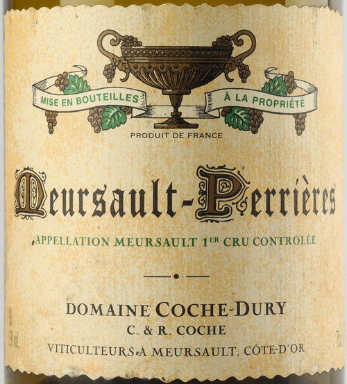Domaine Coche-Dury Meursault Premier Cru Les Perrieres 2014 AOC 0,75l from Burgundy — ANNO vintage card; photograph of the actual bottle available on request
