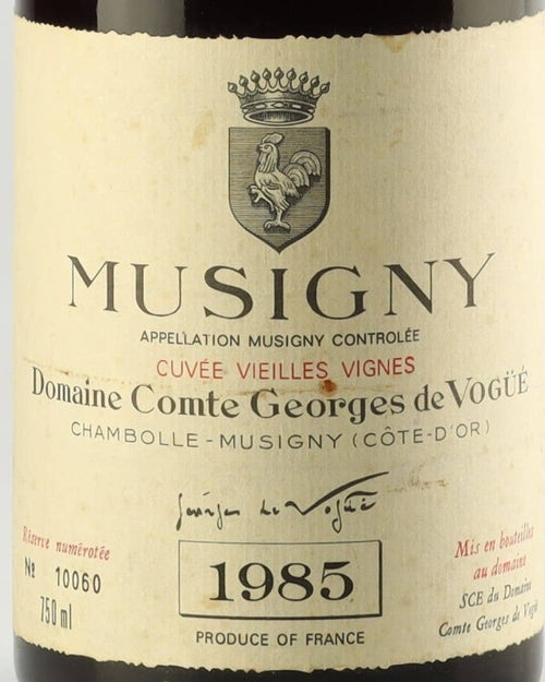 Domaine Comte Georges de Vogue Cuvee Vieilles Vignes 1985 AOC 0,75l — wine label