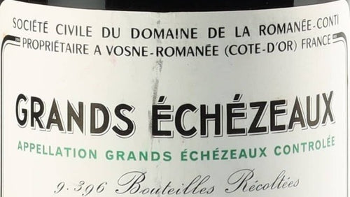 Domaine de la Romanee-Conti Grands-Echezeaux Grand Cru — wine label, illustrative image