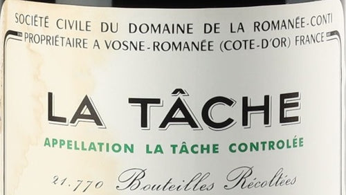 Domaine de la Romanee-Conti La Tache Grand Cru 1992 0,75l — wijnetiket, illustratieve afbeelding