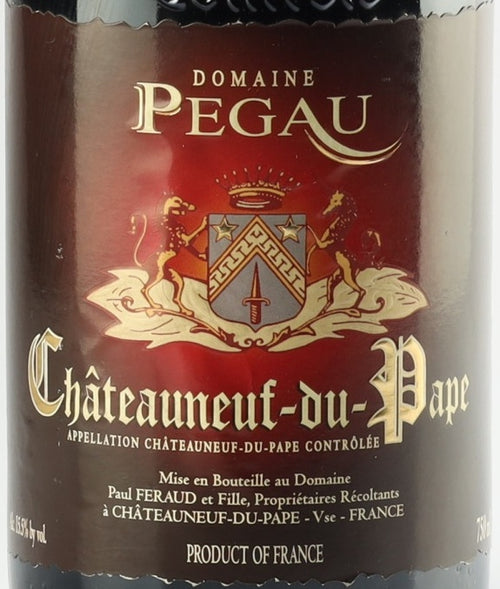 Domaine du Pegau Chateauneuf-du-Pape Cuvee Da Capo 2003 AOC 0,75l — wine label
