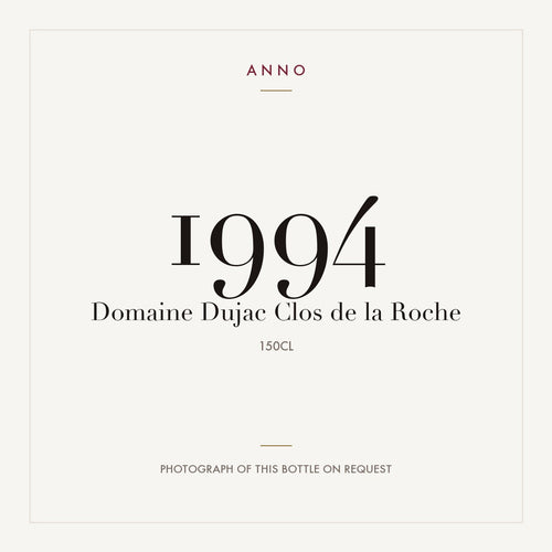 Domaine Dujac Clos de la Roche Grand Cru 1994 AOC 1,5l — ANNO-årgangskort; foto af den faktiske flaske på forespørgsel