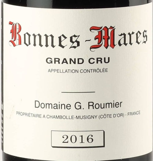 Domaine Georges Roumier Bonnes Mares 2016 0,75l — Weinetikett