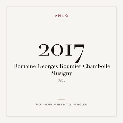 Domaine Georges Roumier Chambolle Musigny 2017 0,75l — ANNO vintage card; photograph of the actual bottle available on request