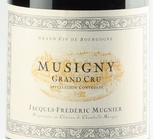 Domaine Jacques-Frederic Mugnier Musigny Grand Cru 2003 AOC 0,75l — этикетка вина, иллюстративное изображение