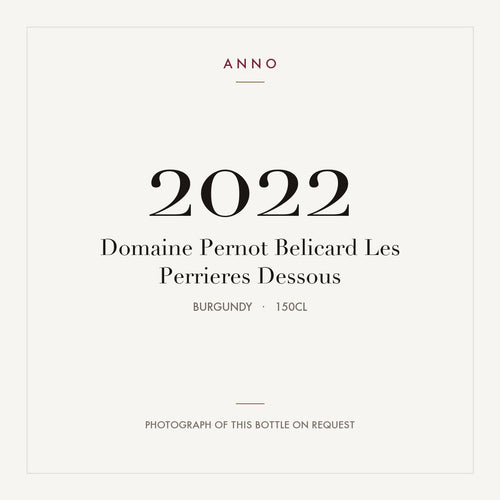 Domaine Pernot Belicard Les Perrieres Dessous 2022 1,5l, 勃根地 — ANNO 年份卡;實際酒瓶照片可應要求提供
