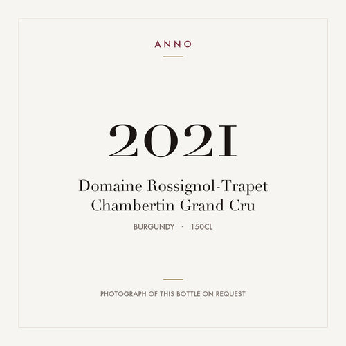Domaine Rossignol-Trapet Chambertin Grand Cru 2021 AOC 1,5l — ANNO vintage card; photograph of the actual bottle available on request