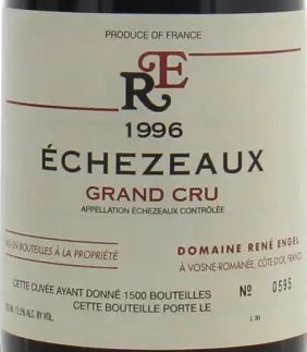 Rene Engel Echezeaux Grand Cru 1996 AOC 0,75l — etiqueta del vino