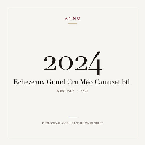 Meo-Camuzet Echezeaux Grand Cru 2024 AOC 0,75l — ANNO vintage card; photograph of the actual bottle available on request