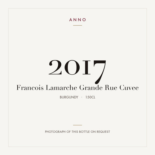 Francois Lamarche Grande Rue Cuvee 1959 2017 1,5l — карточка урожая ANNO; фото настоящей бутылки по запросу