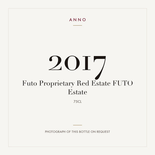 Futo Proprietary Red Estate 2017 0,75l — ANNO 年份卡;實際酒瓶照片可應要求提供