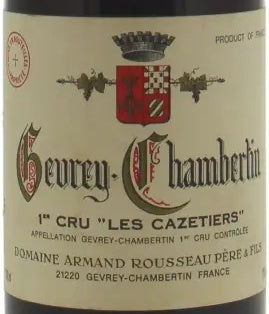 Armand Rousseau Gevrey-Chambertin Premier Cru Les Cazetiers 1995 AOC 0,75l — wine label
