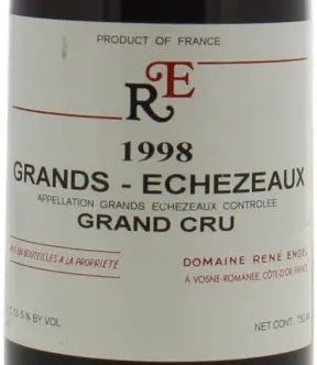 Domaine Rene Engel Grands Echezeaux Grand Cru 1998 AOC 0,75l — vinetiket