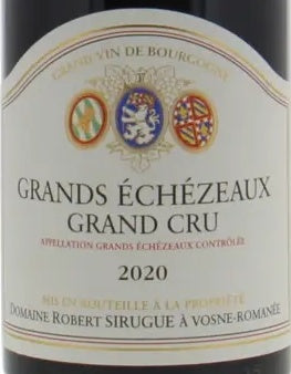 Robert Sirugue Grands-Echezeaux Grand Cru 2020 AOC 0,75l — wine label