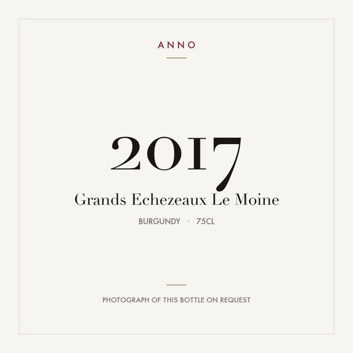 Le Moine Grands Echezeaux Grand Cru 2017 AOC 0,75l — ANNO vintage card; photograph of the actual bottle available on request