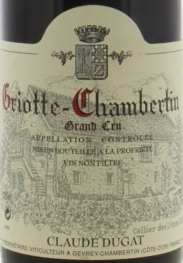 Claude Dugat Griotte-Chambertin Grand Cru 2003 AOC 0,75l — wine label