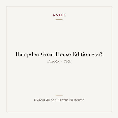 Hampden Great House Edition 2023 2023 0,75l from Jamaica — ANNO vintage card; photograph of the actual bottle available on request