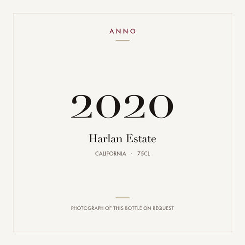 Harlan Estate 2020 0,75l — ANNO vintage card; photograph of the actual bottle available on request