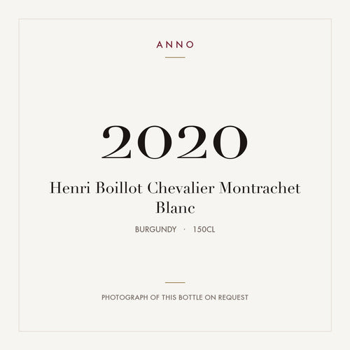 Henri Boillot Chevalier Montrachet Blanc 2020 1,5l — ANNO vintage card; photograph of the actual bottle available on request