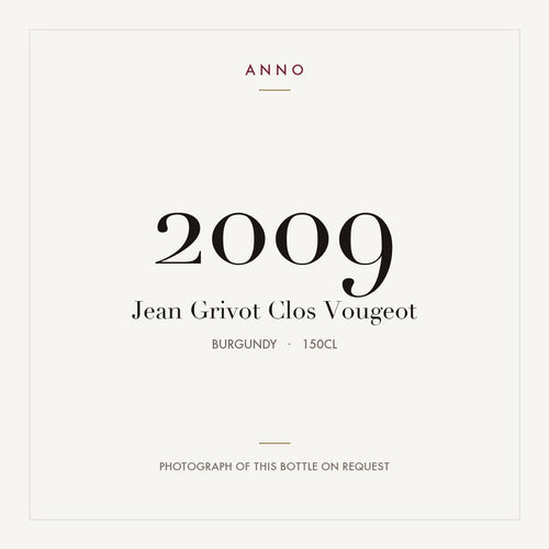 Jean Grivot Clos Vougeot 2009 1,5l — ANNO vintage card; photograph of the actual bottle available on request