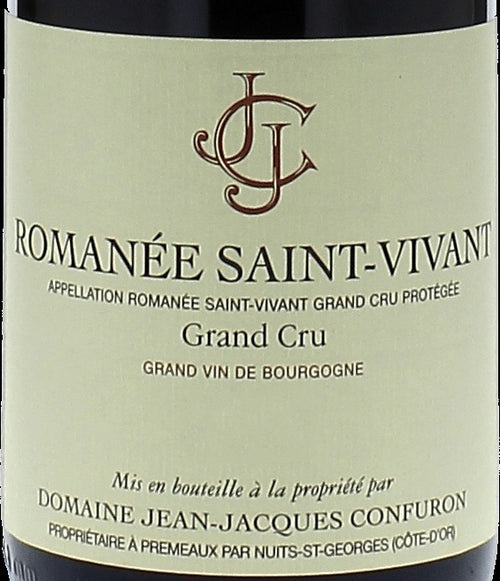 Domaine Jean-Jacques Confuron Romanee-Saint-Vivant Grand Cru 2002 AOC 0,75l — etichetta del vino, immagine indicativa