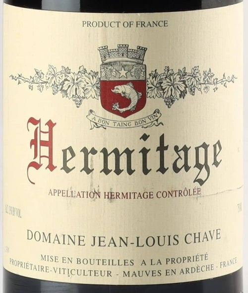 Jean-Louis Chave Hermitage Rouge 1999 AOC 0,75l — wine label