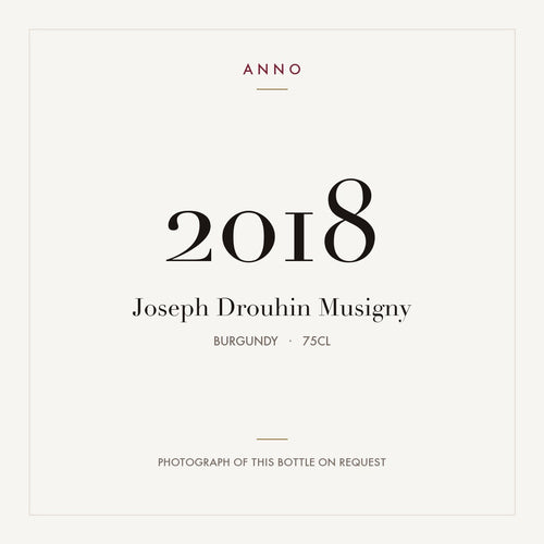 Joseph Drouhin Musigny 2018 0,75l — ANNO vintage card; photograph of the actual bottle available on request